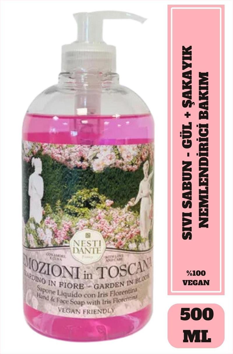 Sıvı Sabun Emozioni in Toscana Çiçeksi Bahçe Arındırıcı Vegan Bakım 500 ml