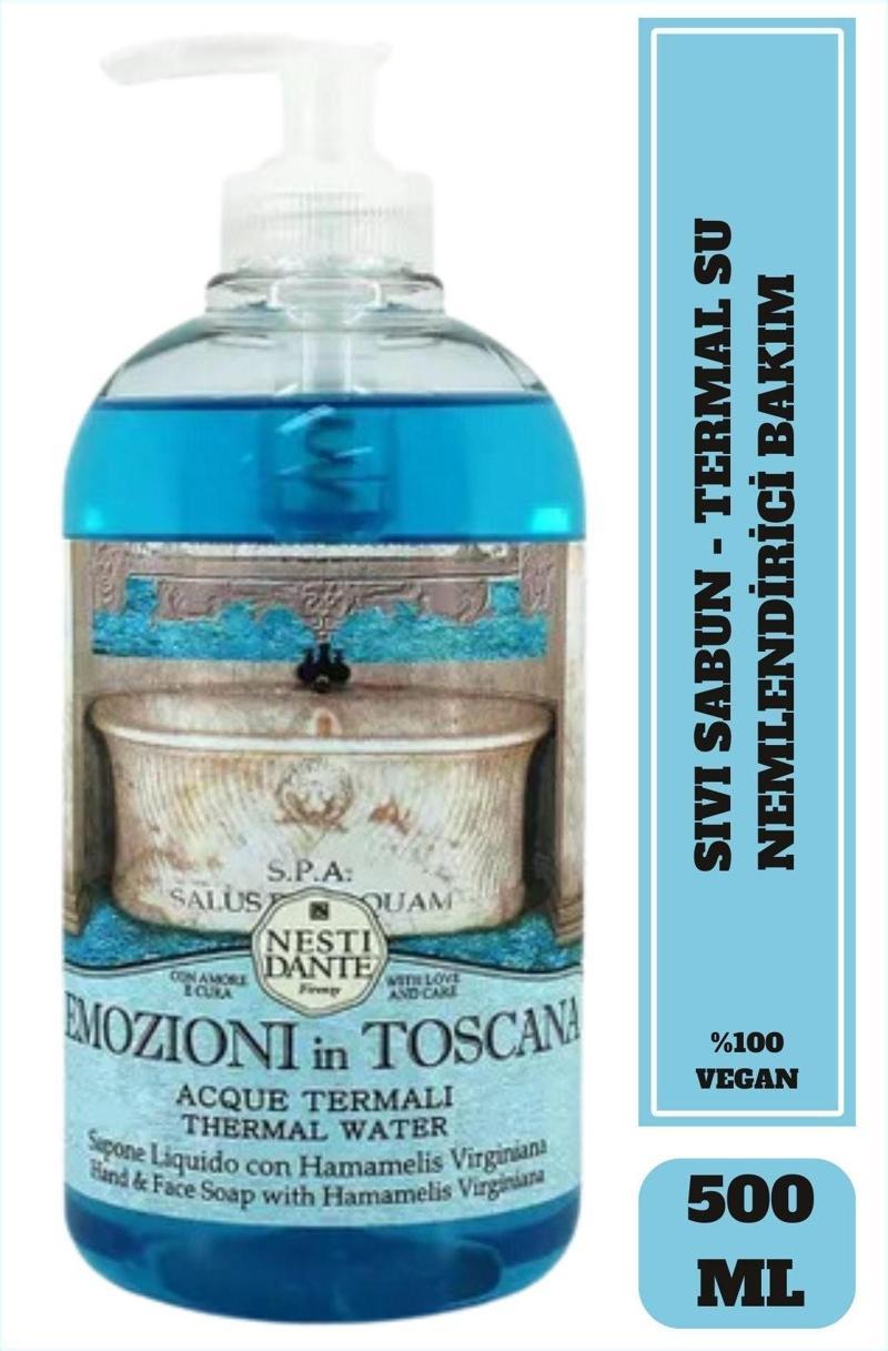 Sıvı Sabun Emozioni in Toscana Termal Su Arındırıcı Vegan Bakım 500 ml