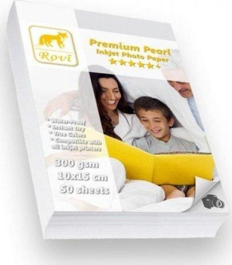 Premium İnci 10x15 Fotoğraf Kağıdı 300gr - 50 Yaprak