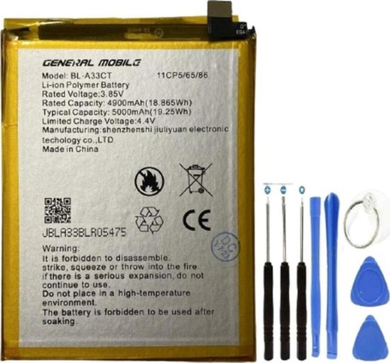 General Mobile Gm22 Pil Batarya Bl-a33ct+tamir Set 5000 Mah