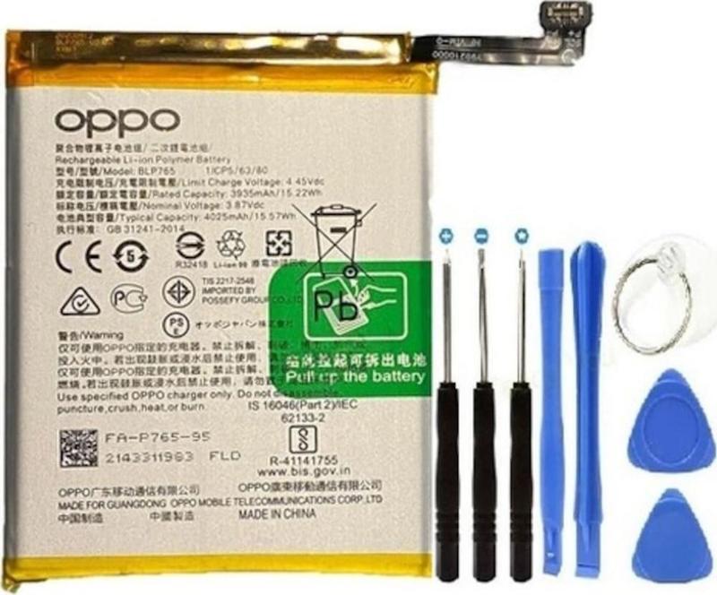 Oppo A91 Pil Batarya + Tamir Seti Blp765 4025 Mah