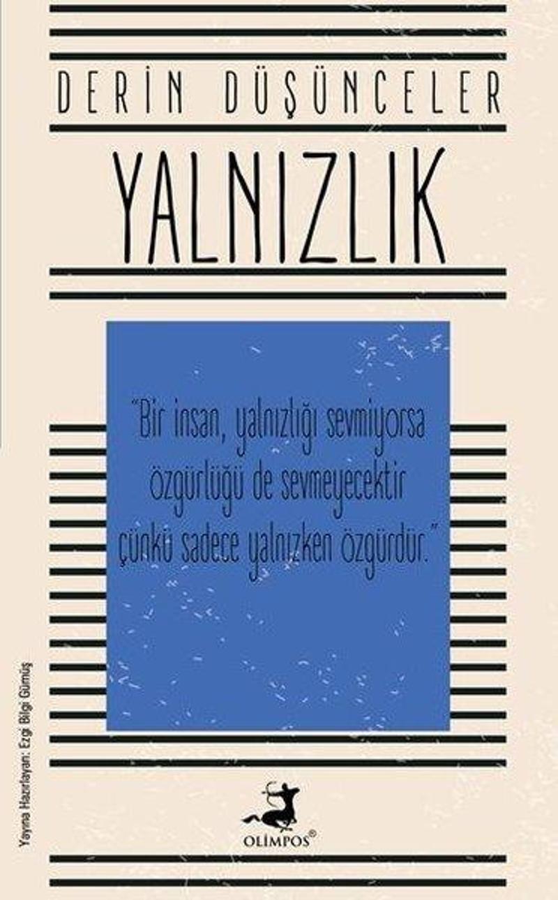 Olimpos Yayınları Derin Düşünceler - Yalnızlık - Kolektif