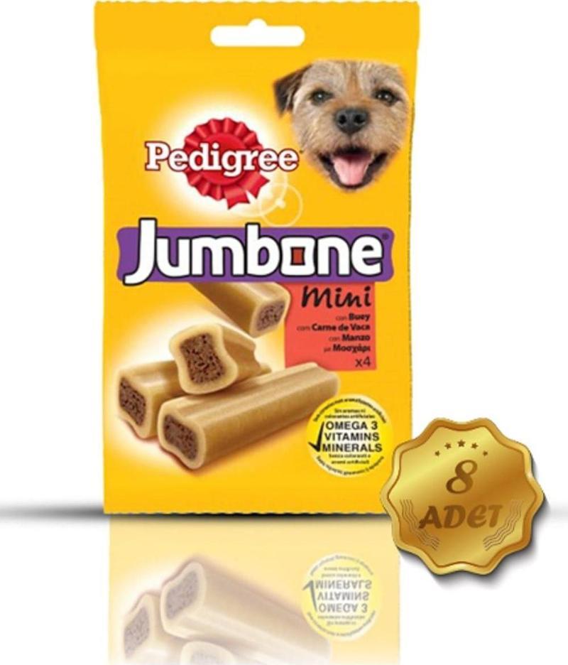 Jumbone Mini Biftek Köpek Ödülü 160 gr X  8 Adet