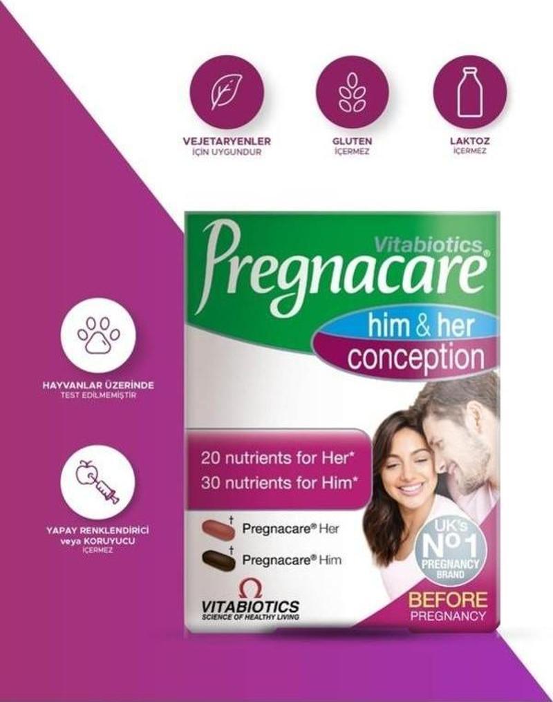 Vitabiotics Pregnacare® Him & Her Conception 60 Tablet