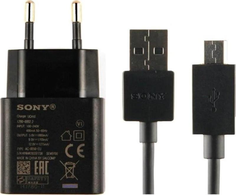 Sony Uyumlu Xperia T3 D5102 Şarj Aleti Ve Data Kablosu Uch10 Micro Usb