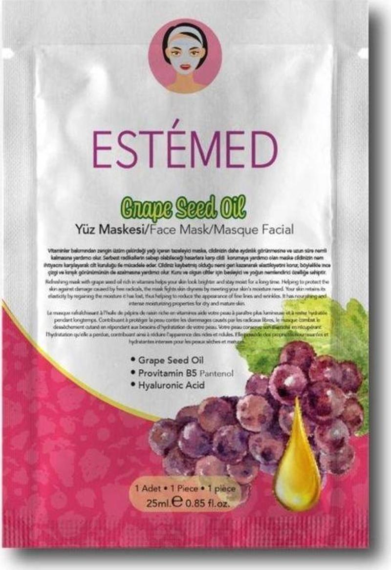 Üzüm Çekirkeği Yağı Kağıt Maske - Sheet Mask Grape Seed Oil 