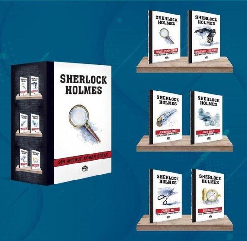 Martı Yayınları Yayinevi Sherlock Holmes - Büyüteç 6 Kitap Takım - Sir Arthur Conan Doyle