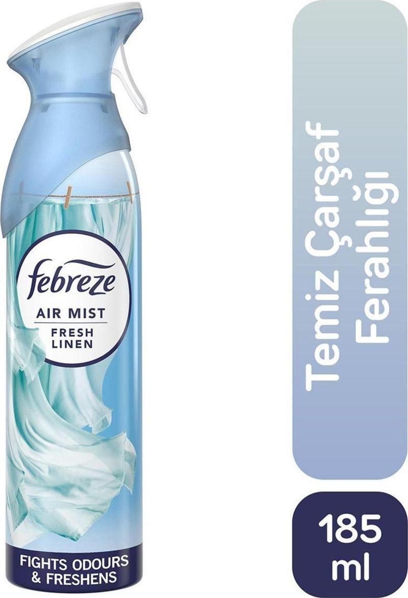Hava Ferahlatıcı Sprey Oda Kokusu Temiz Çarşaf 185 Ml