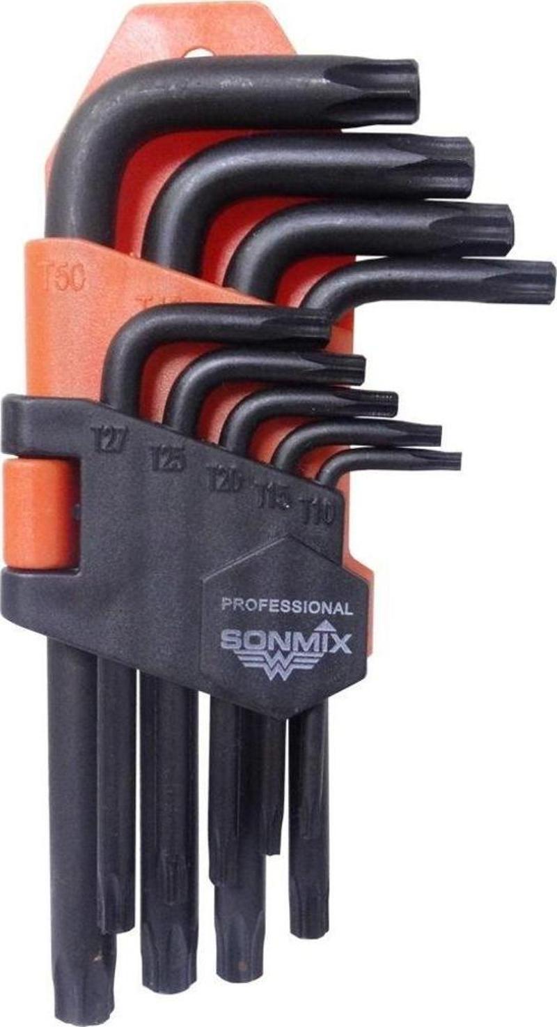 SNX-247 Torx Allen Anahtar Takımı Altı Köşe 9 Parça