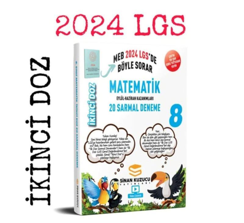 Sinan Kuzucu Yayınları 8. Sınıf Matematik İkinci Doz Sarmal Deneme 