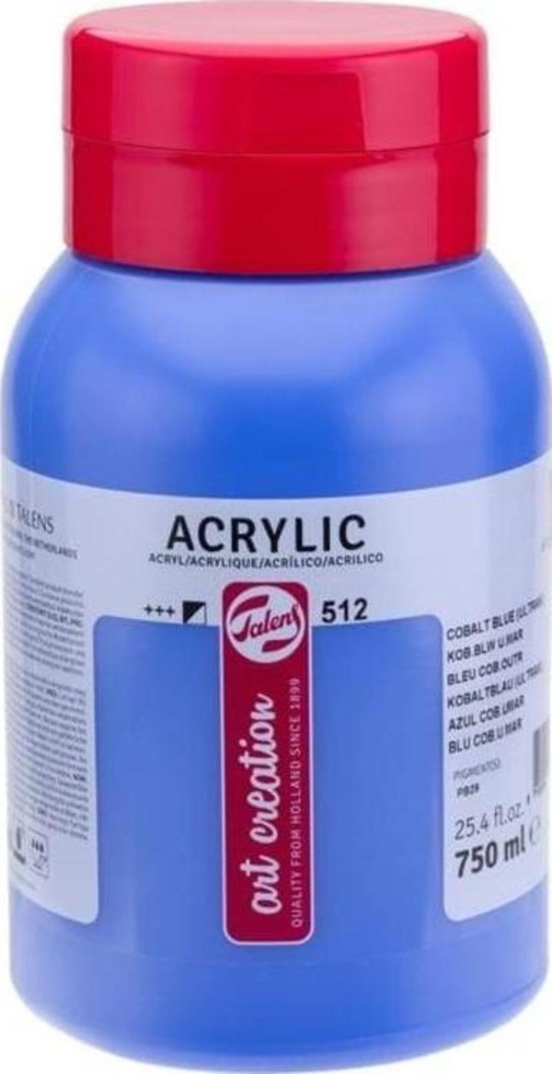 Art Creation Akrilik Boya 750 ml. 512 Cobalt Blue Ultramarine