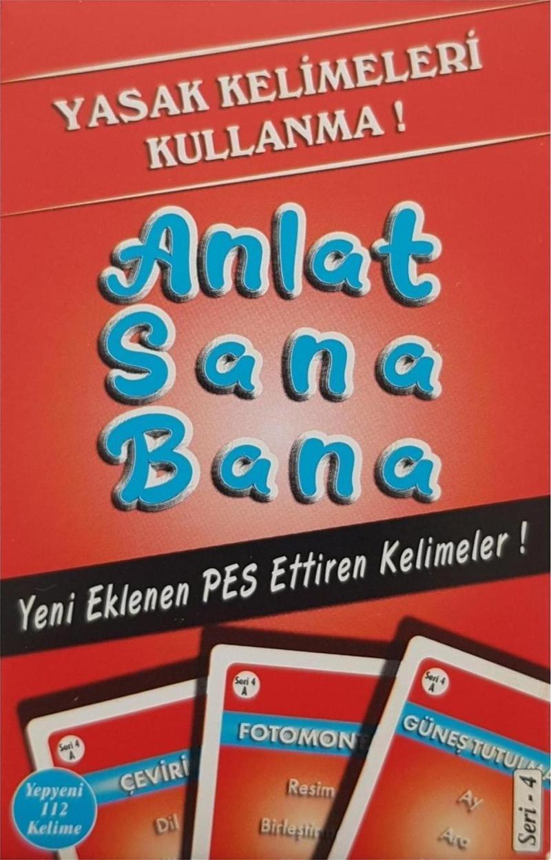 Anlat Sana Bana Yasaklı Kelime Kart Oyunu Kırmızı