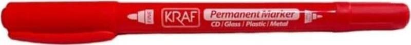 Permanent Marker Çift Uçlu Asetat Kalemi 250G Kırmızı