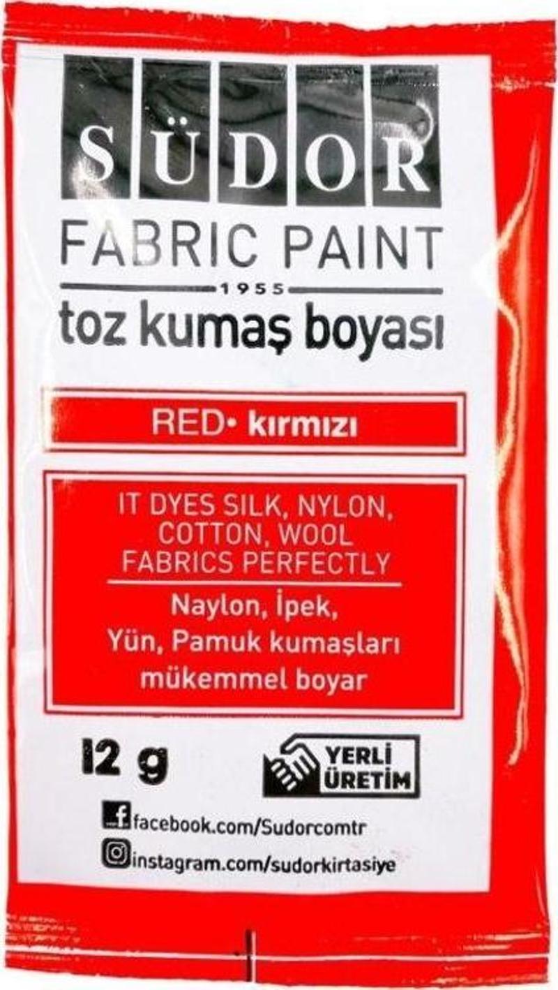 Toz Kumaş Boyası Kırmızı