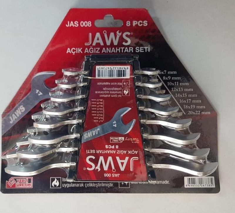 JAWS 8 PARÇA AÇIK AĞIZ ANAHTAR TAKIMI HOBBY