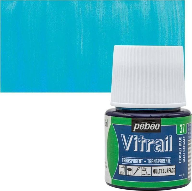 Vitrail Cam Boyası 45 ml. 37 Cobalt Blue