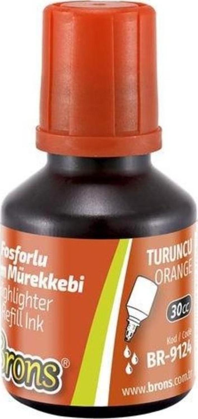 Fosforlu Kalem Mürekkebi 30 cc. Turuncu