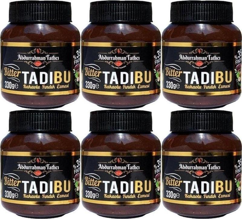 Tadıbu Bitter Kakaolu Fındık Ezmesi 330 Gr 6 Adet