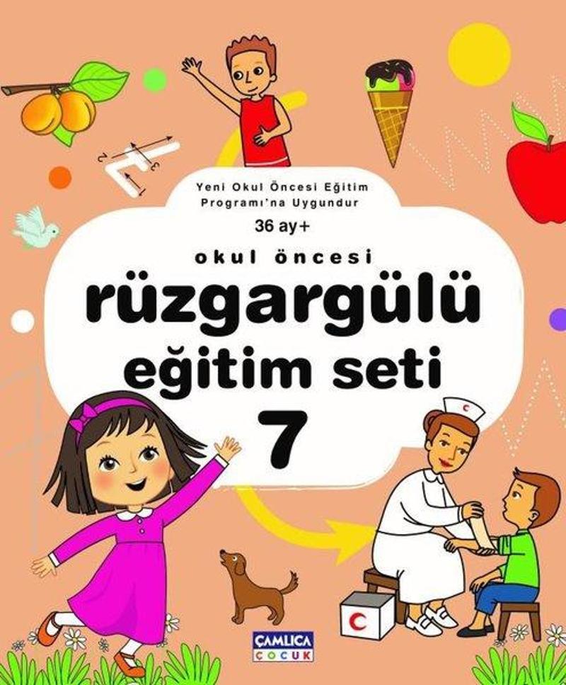 Çamlıca Çocuk Yayınları Okul Öncesi - Rüzgargülü Eğitim Seti - 7.Kitap - Kolektif