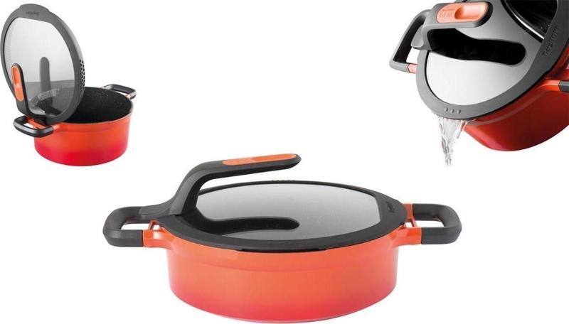 Gem Stay Cool Soft Orange Pilav Tenceresi 24 Cm