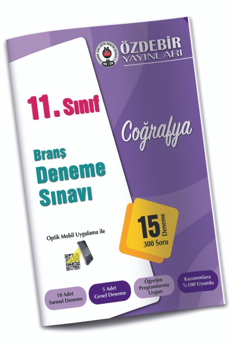 Özdebir Yayınları 11. Sınıf Coğrafya Branş Deneme