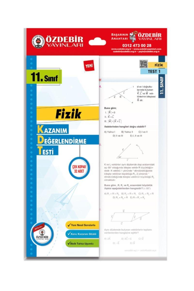 Özdebir Yayınları 11. Sınıf Fizik Çek Kopar Yaprak Test