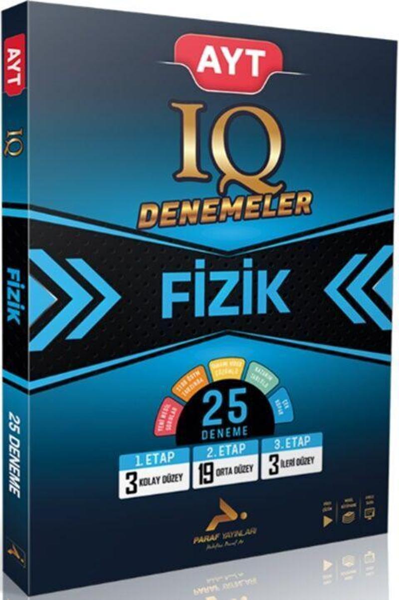 Paraf AYT Fizik IQ Video Çözümlü 25 Branş Deneme Paraf Yayınları