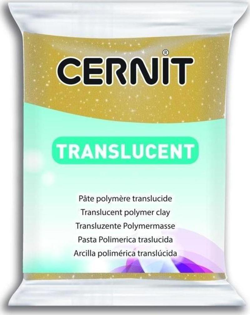 Translucent (Transparan) Polimer Kil 56 gr 050 Glitter Gold