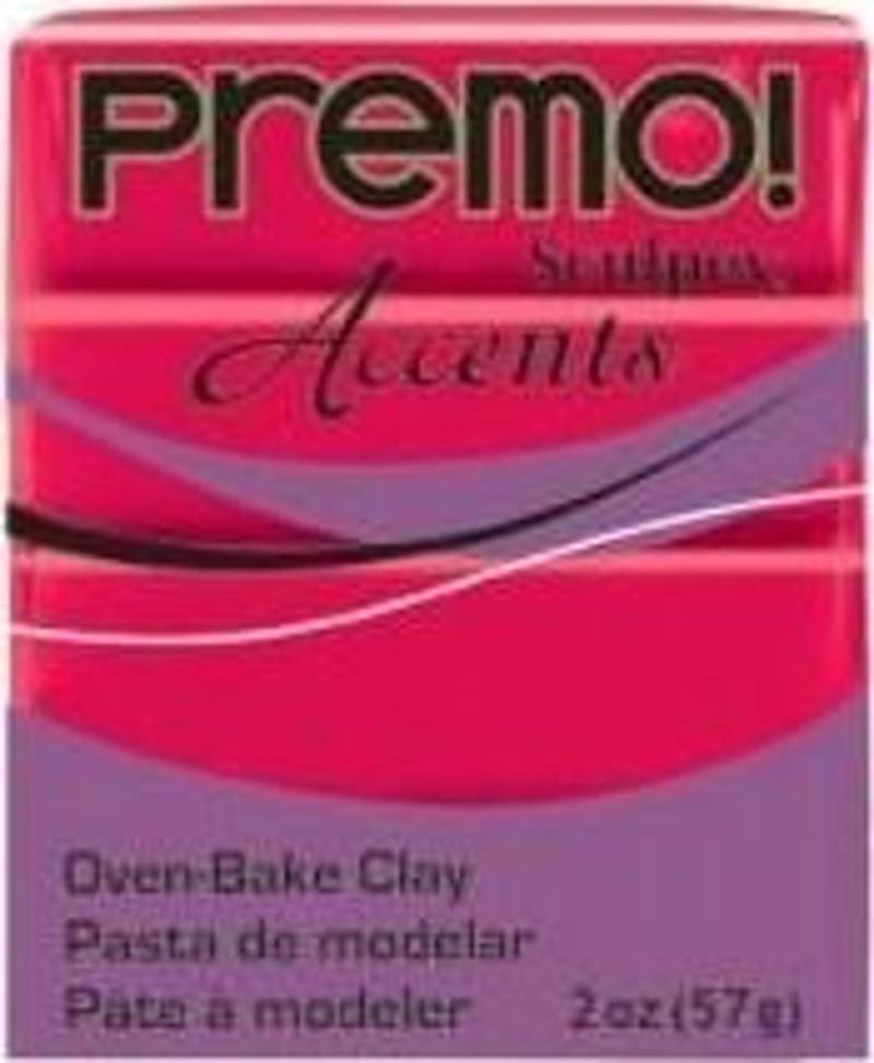 Premo Accents Polimer Kil 57 gr 5044 Red Translucent