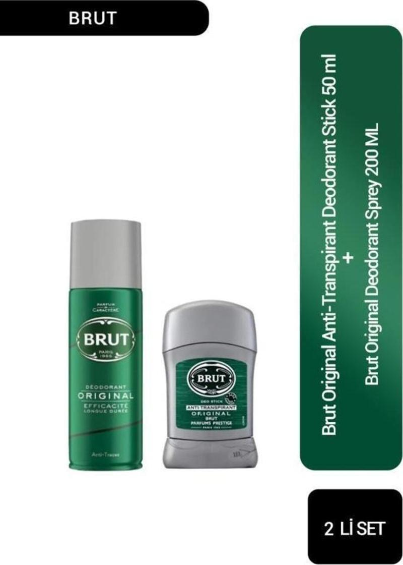 Original Deodorant Sprey 200 ml+Deodorant Stick 50 ml