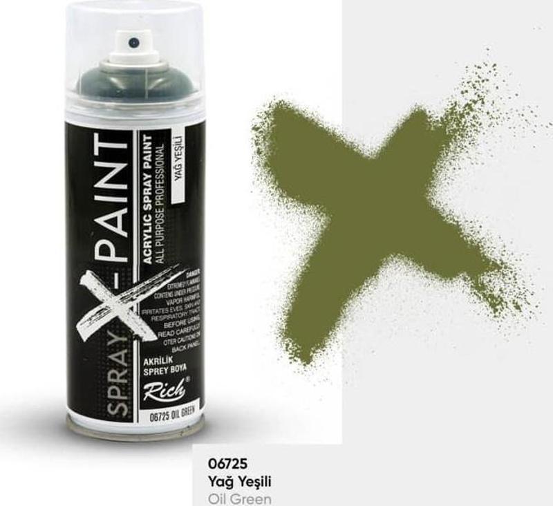 Spray-X Paint Sprey Boya 400 ml YAĞ YEŞİLİ