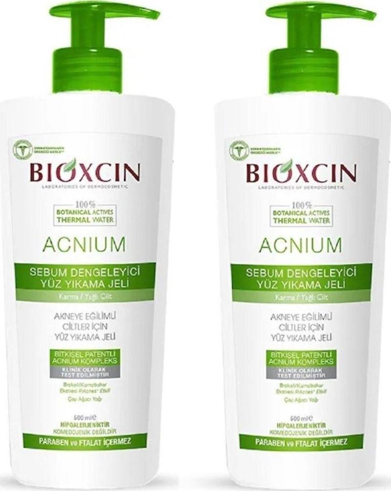 Acnium Sebum Dengeleyici Yüz Yıkama Jeli 2 x 500 ml.