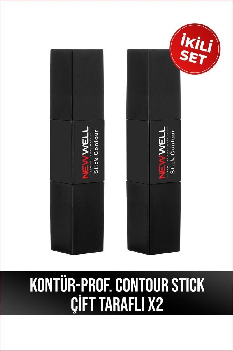 2 Adet Kontür - Prof. Contour Stick - Çift Taraflı