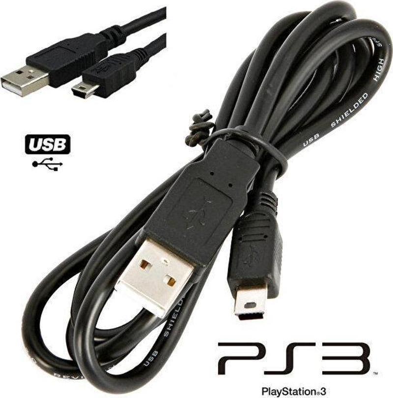 Ps3  Oyun Kolu Controller Joystick Playstation 3 Charcing Usb Şarj Kablosu