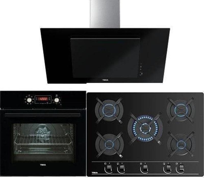 Chef 10 Siyah Ankastre Set – (Hak 629 Bk Fırın +GBc 75030 Kbc Bk Ocak + Dvt 98660 Bk Davlumbaz)