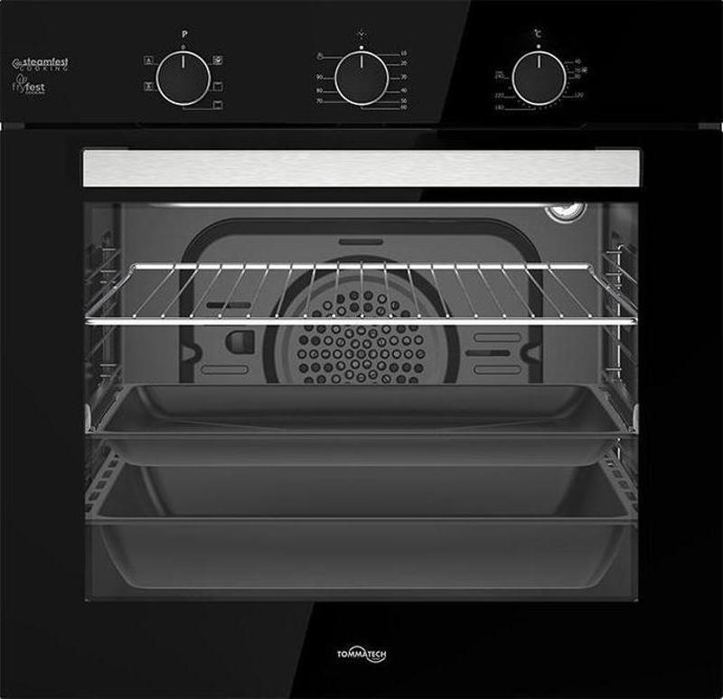 Taf6006Bsm Ankastre Elektrikli Fırın 60 Cm Siyah Cam