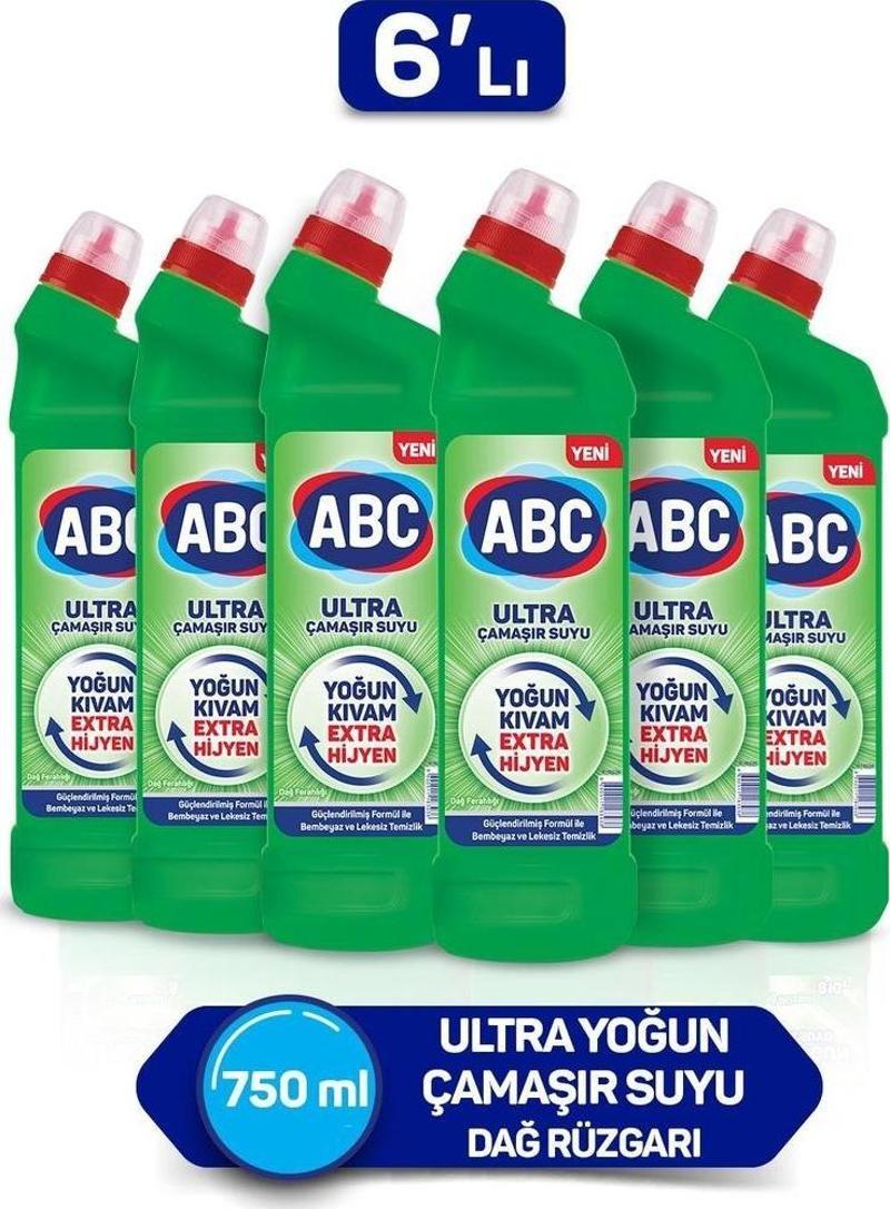 ultra Çamaşır Suyu 750 ml Dağ Ferağlığı 6'lı Paket