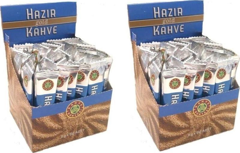 Tek Kullanımlık Hazır Kahve Gold 2 Gr 50li X 2 Adet