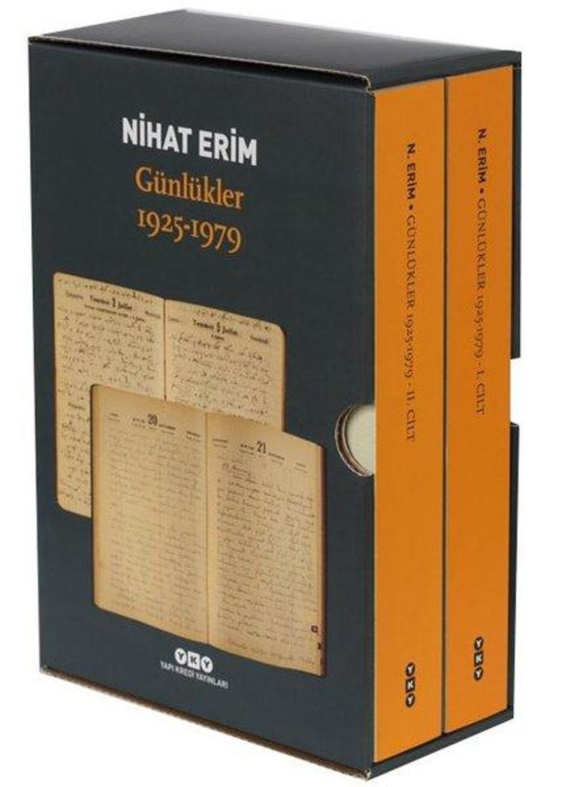 Yapı Kredi Yayınları Günlükler 1925-1979 - 2 Cilt Takım - Nihat Erim