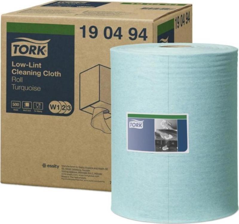 Düşük Hav Nonwoven Temizlik Bezi Rulo Turkuaz 180 Metre (190494)