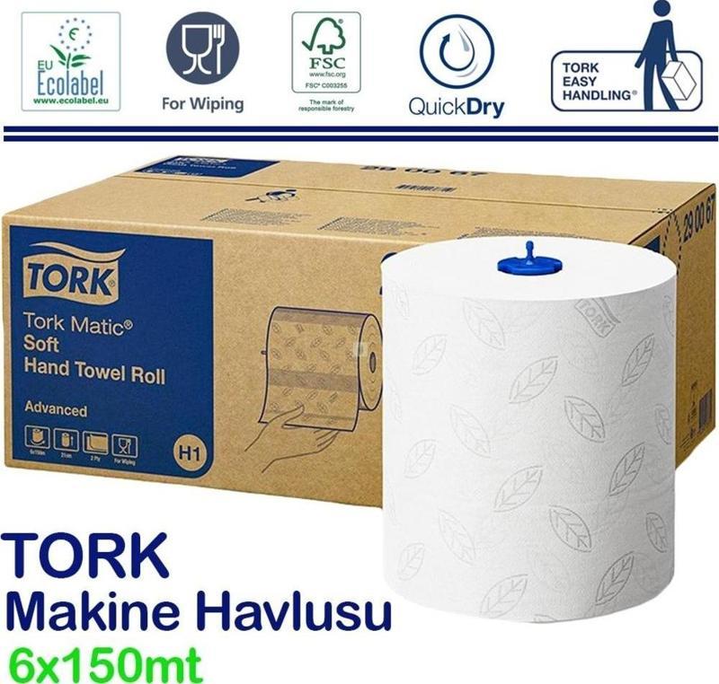 Matic Hareketli Havlu Advanced 150 mt. x 6 Rulo, 21 cm., %100 Selüloz (290067)