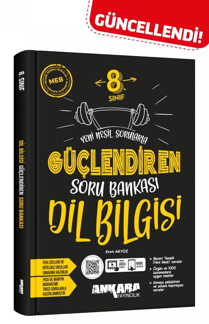 Ankara 8. Sınıf Dil Bilgisi Güçlendiren Soru Bankası Ankara Yayıncılık