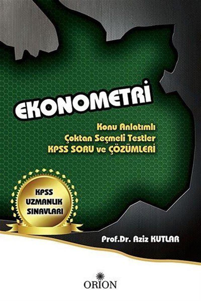 Ekonometri - Konu Anlatımlı Çoktan Seçmeli Testler KPSS Soru ve Çözümleri