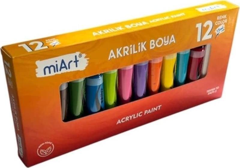 Akrilik Boya 12 Renk x 15 ml