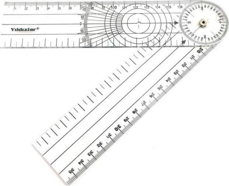 Plastik Gonyometre 35 cm