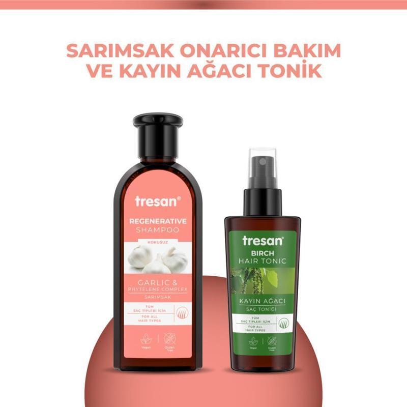 Sarımsak Onarıcı Bakım Şampuanı 300 ml ve Kayın Ağacı Özlü Saç Toniği 125 ml