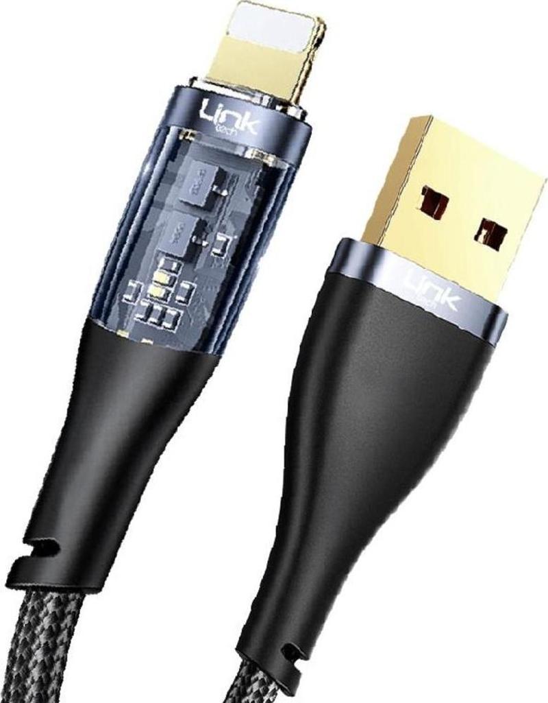 K672 USB - Lightning 20W 3A 1.3m Örgü Şarj Kablosu
