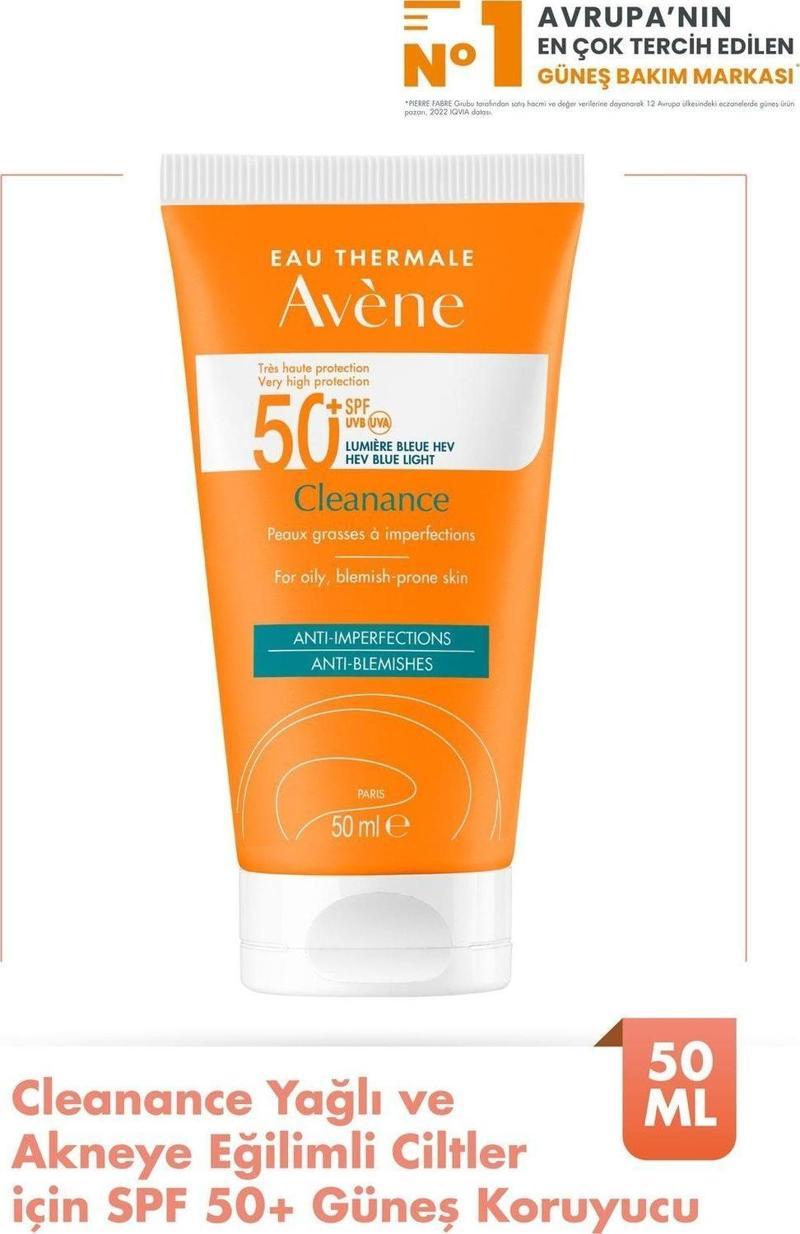Cleanance Spf 50+ Yağlı Ve Akneye Eğilimli Ciltler İçin Yüksek Korumalı Güneş Kremi 50 Ml