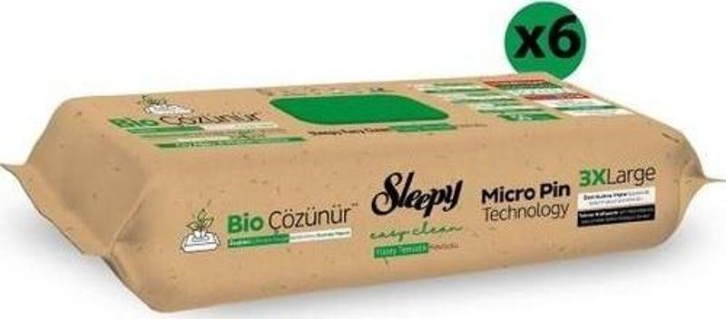 Easy Clean Bio Çözünür Çay Ağacı ve Misket Limonu Yüzey Temizlik Havlusu 6X50 (300 Yaprak)