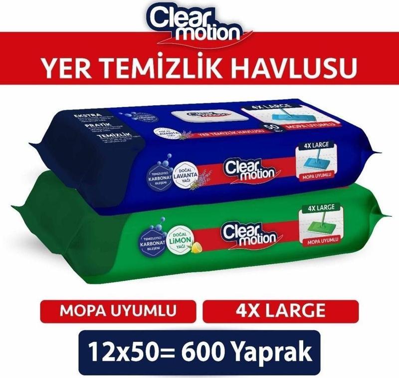 Clear Motion Yer Temizlik Havlusu(12x50) 600 Yaprak